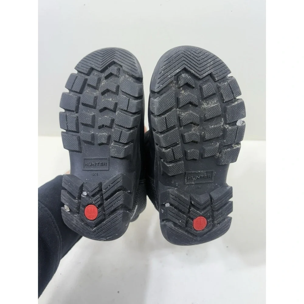 Hunter Youth Waterproof Classic Ankle Black‎ Boots Size 9C